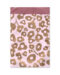 Cadeauzakje roze met gouden bloemetjes