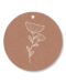 Cadeaulabel bloem terra