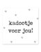 Mini-kaart kadootje voor jou!