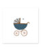 Mini-kaart kinderwagen boy