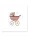 Mini-kaart kinderwagen girl