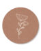 Sticker bloem terra | 5 stuks