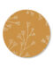 Sticker bloemetjes oker | 5 stuks