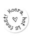 Sticker het is feest | 5 stuks
