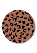 Sticker leopard terra | 5 stuks
