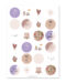 Stickervel lila