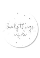 Sticker | Lovely things inside | 5 stuks