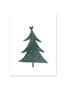 Kerstkaart | Kerstboom groen | 10 stuks