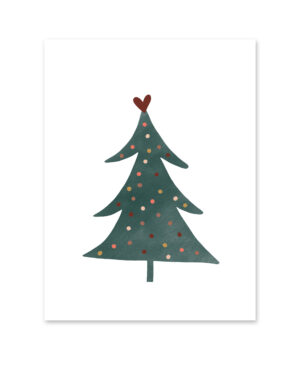 Kerstposter | Kerstboom groen