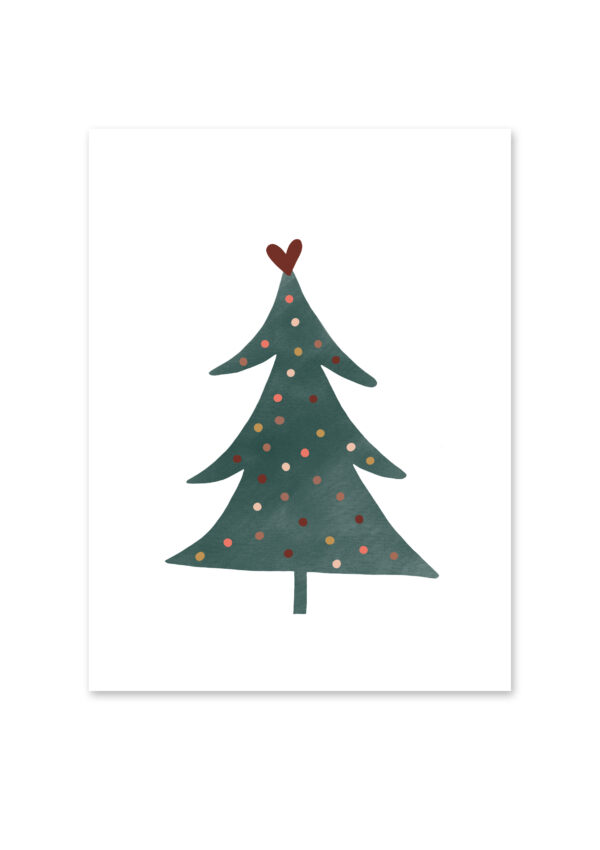 Kerstposter | Kerstboom groen