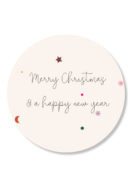 Sticker | Merry christmas | 5 stuks