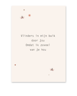 Ansichtkaart | Vlinders in mijn buik