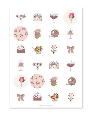 Stickervel | Roze
