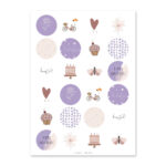 Stickervel | Lila | Let op: 1 sticker niet te gebruiken!